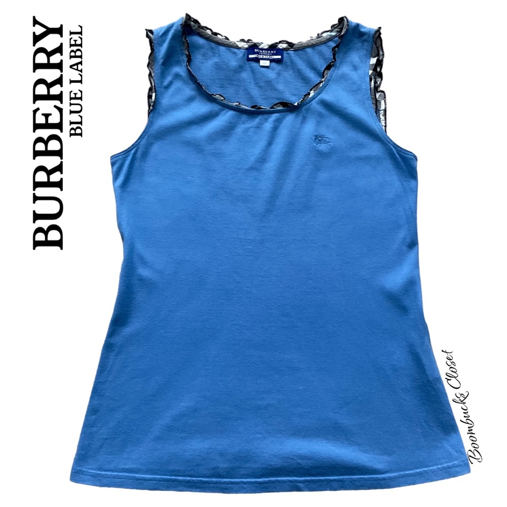 Burberry Blue Label Blue Tank Top Small 38